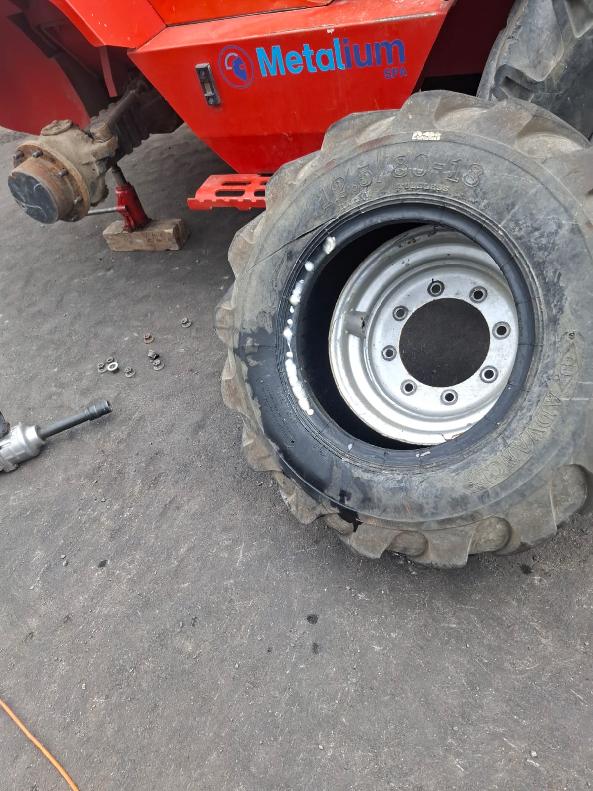 Servicio de vulcanización